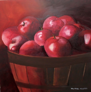 Apples 24 x 24 Basket Full of Apples- $350.00