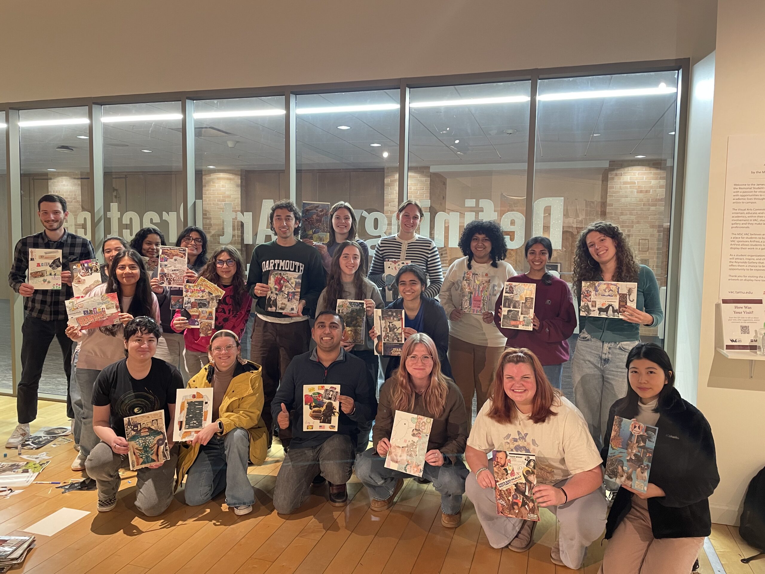 MSC VAC Committee members at a workshop showcasing their creations